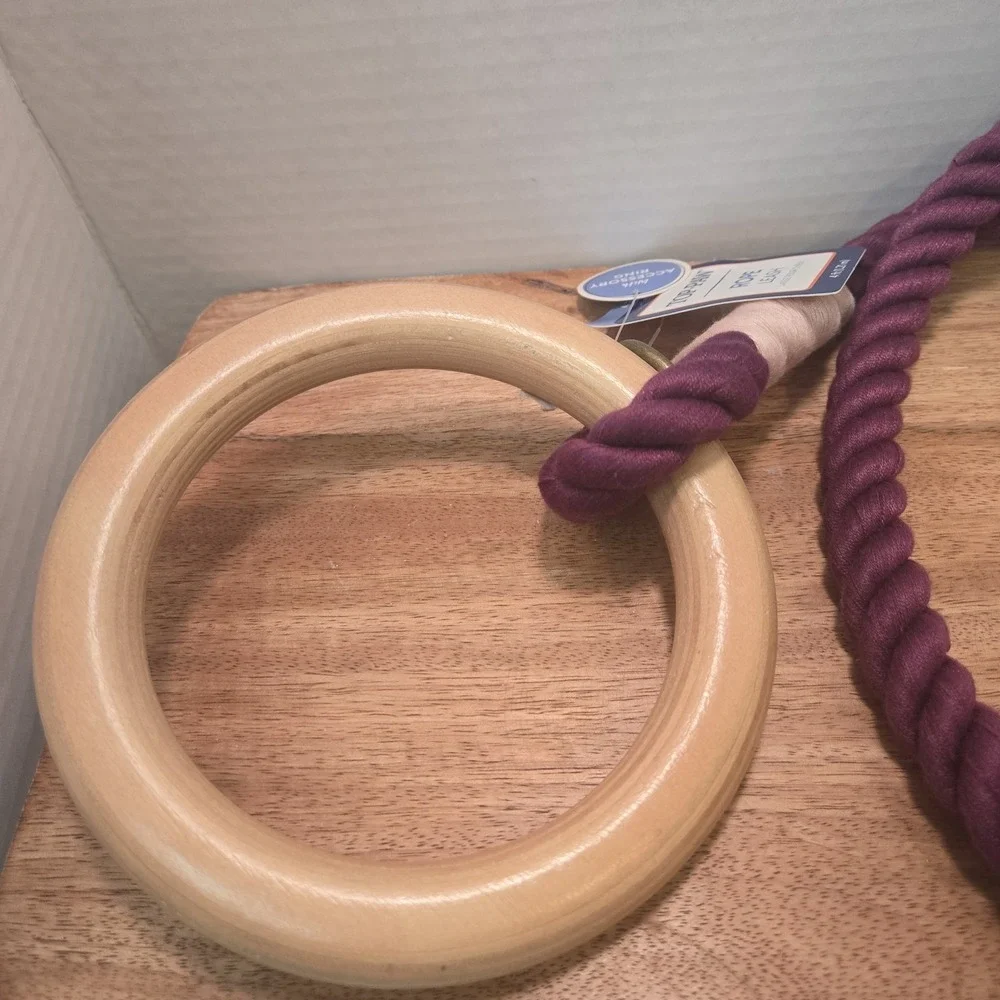 Top Paw Explorer Collection Rope‎ Dog Leash with Wooden Handle 4ft NWT Purple